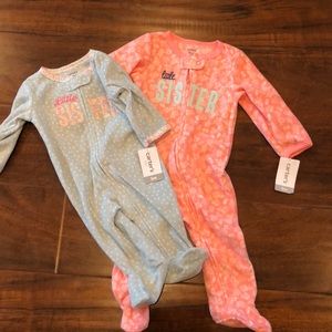 Carters- zip up onesies